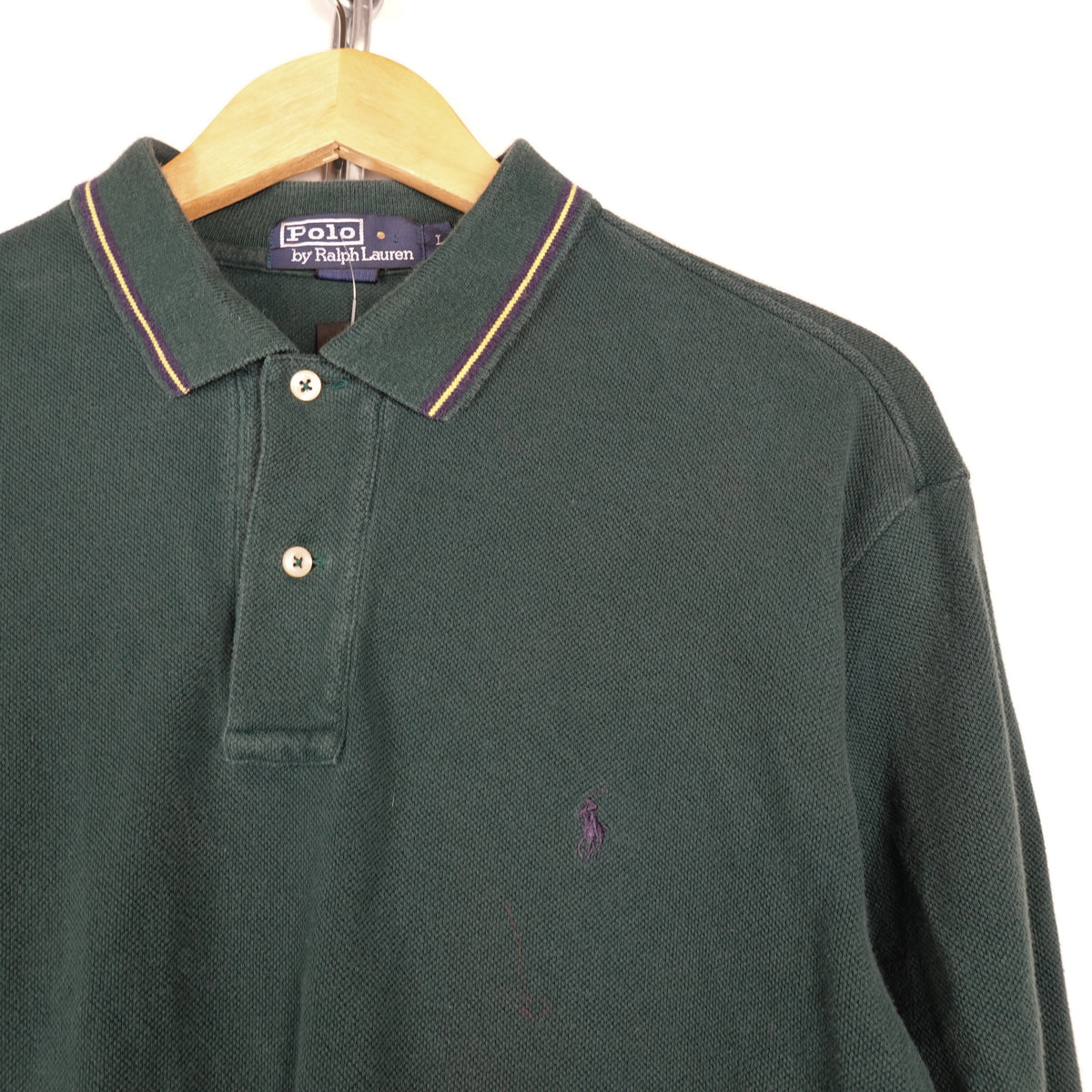 Polo RL Green L/S Shirt - Size L