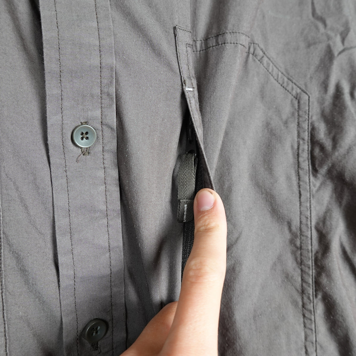 Arc'teryx Grey SS Button Up - Size XL