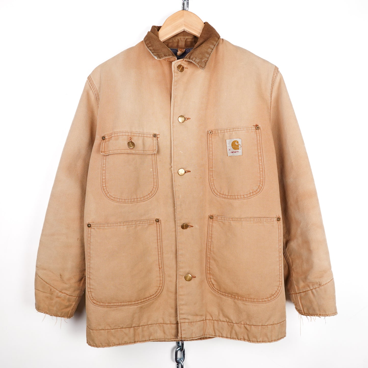 1970s Carhartt Union Made Chore Jacket - Size M Front Photo
