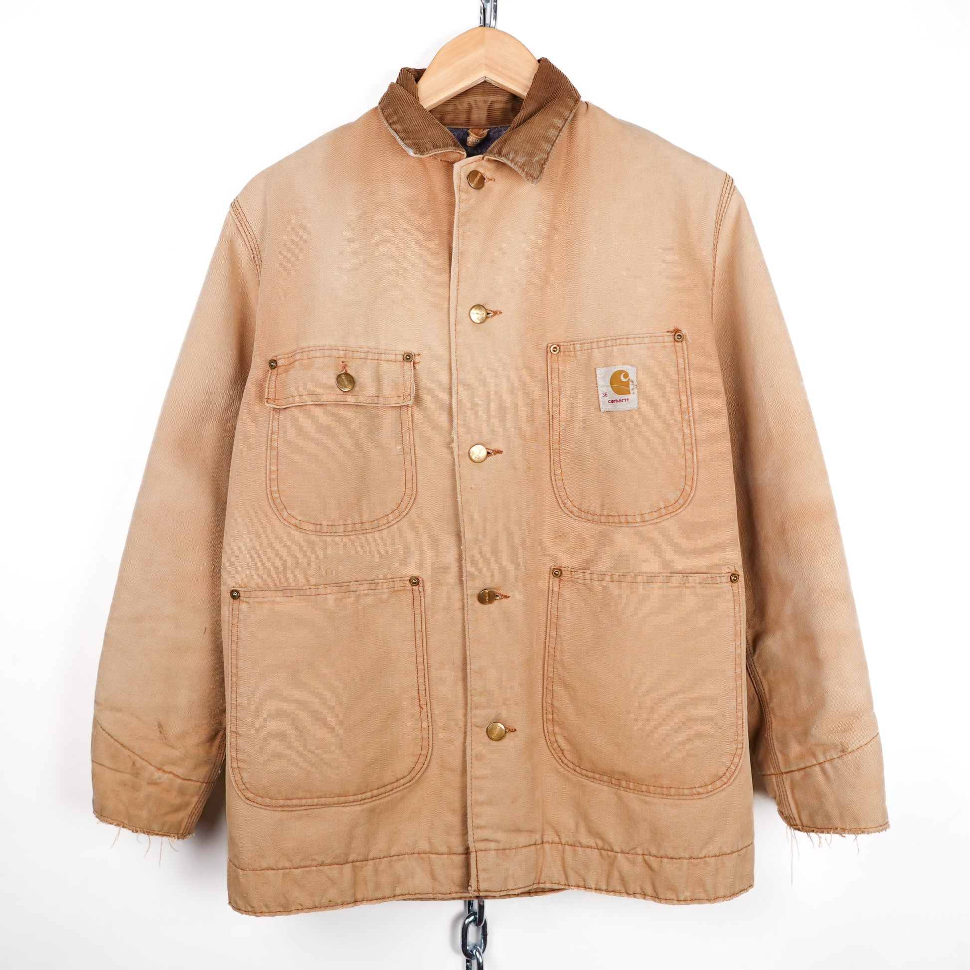 1970s Carhartt Union Made Chore Jacket - Size M Front Photo