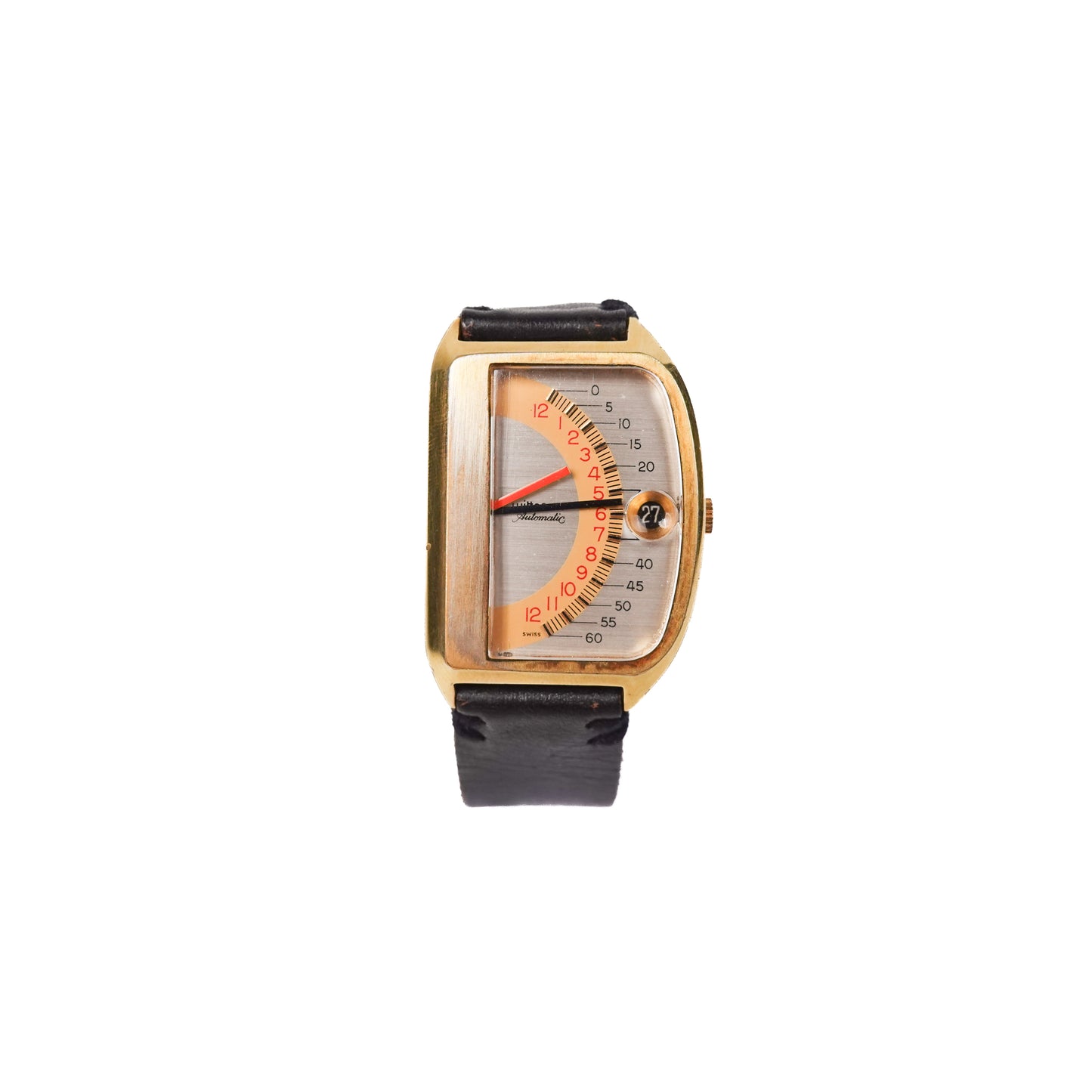 1970s Wittnauer Futurama Sector 1000 Automatic Double Retrograde Watch