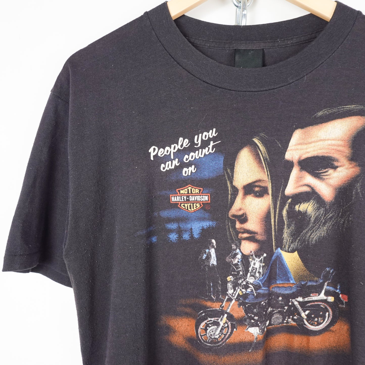 1984 Harley Davidson 3D Emblem Tee - Size L