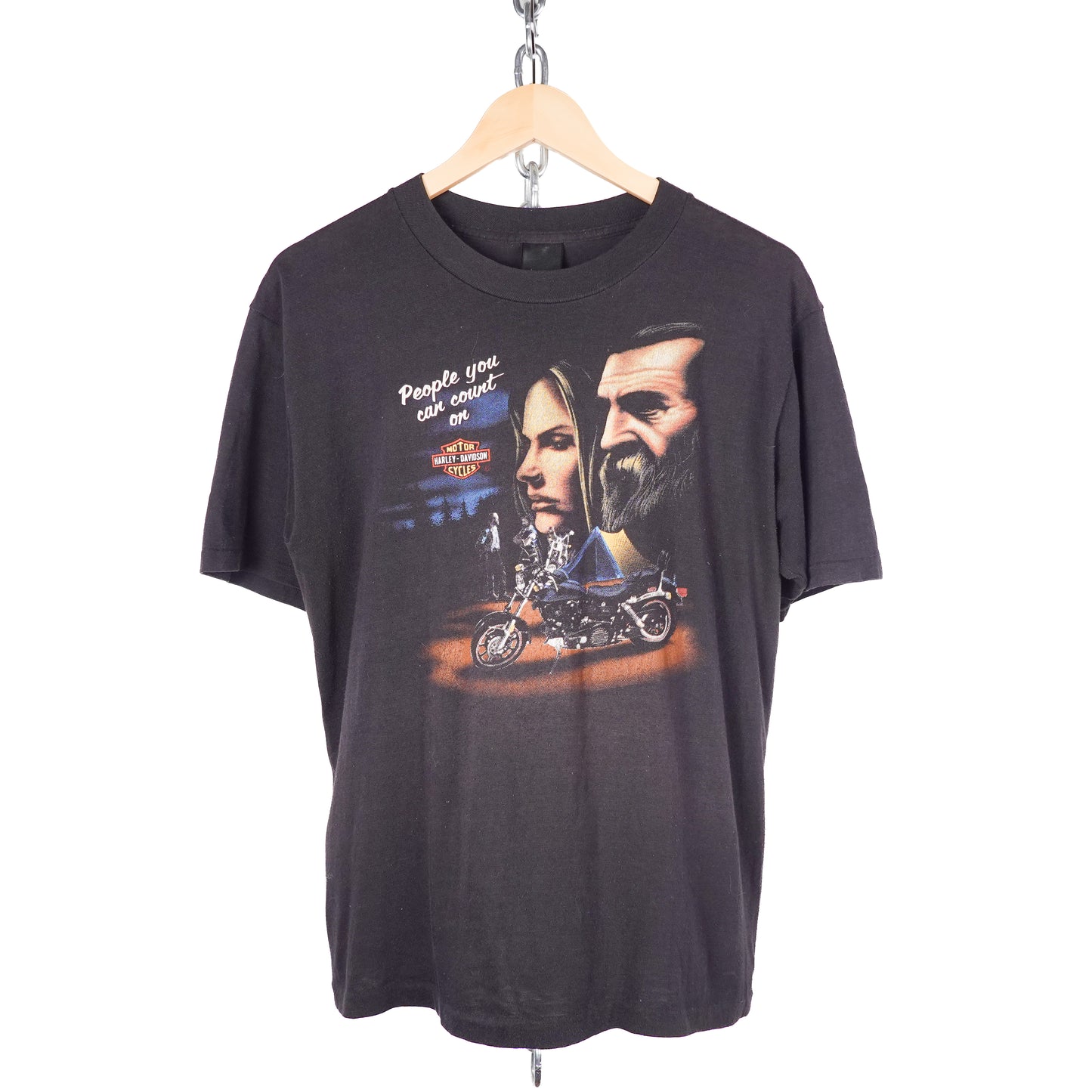 1984 Harley Davidson 3D Emblem Tee - Size L