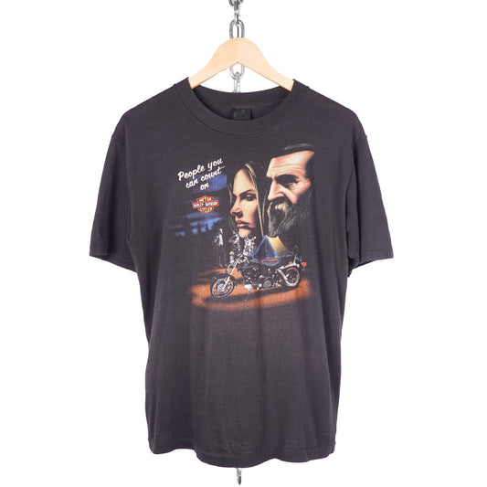 1984 Harley Davidson 3D Emblem Tee - Size L