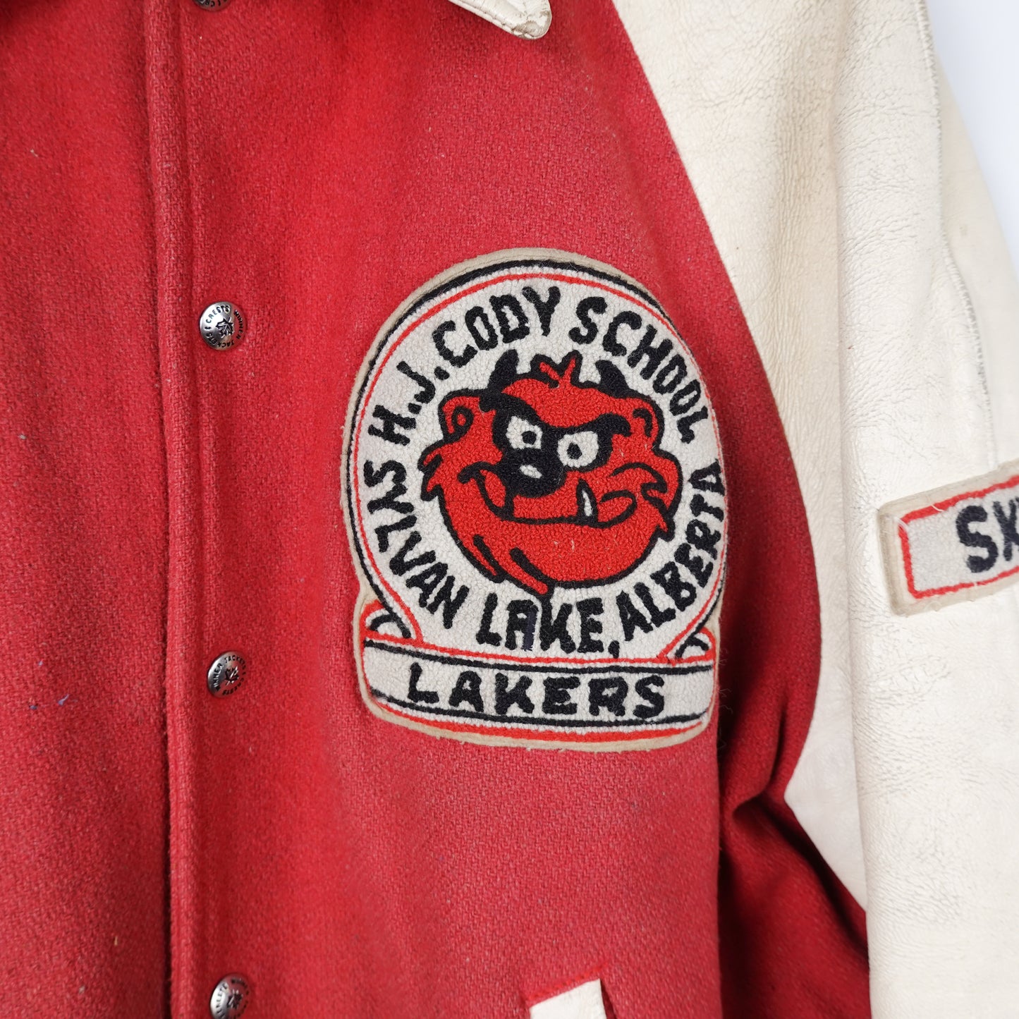 1987 School Skiing Letterman Jacket - Size XL