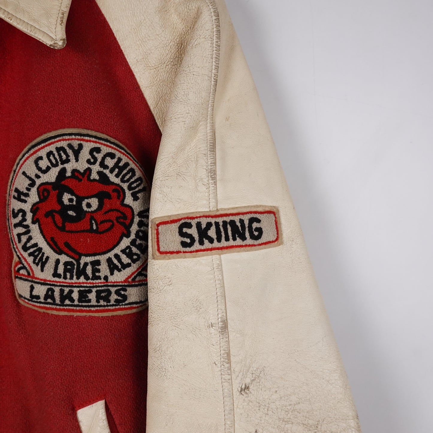 1987 School Skiing Letterman Jacket - Size XL