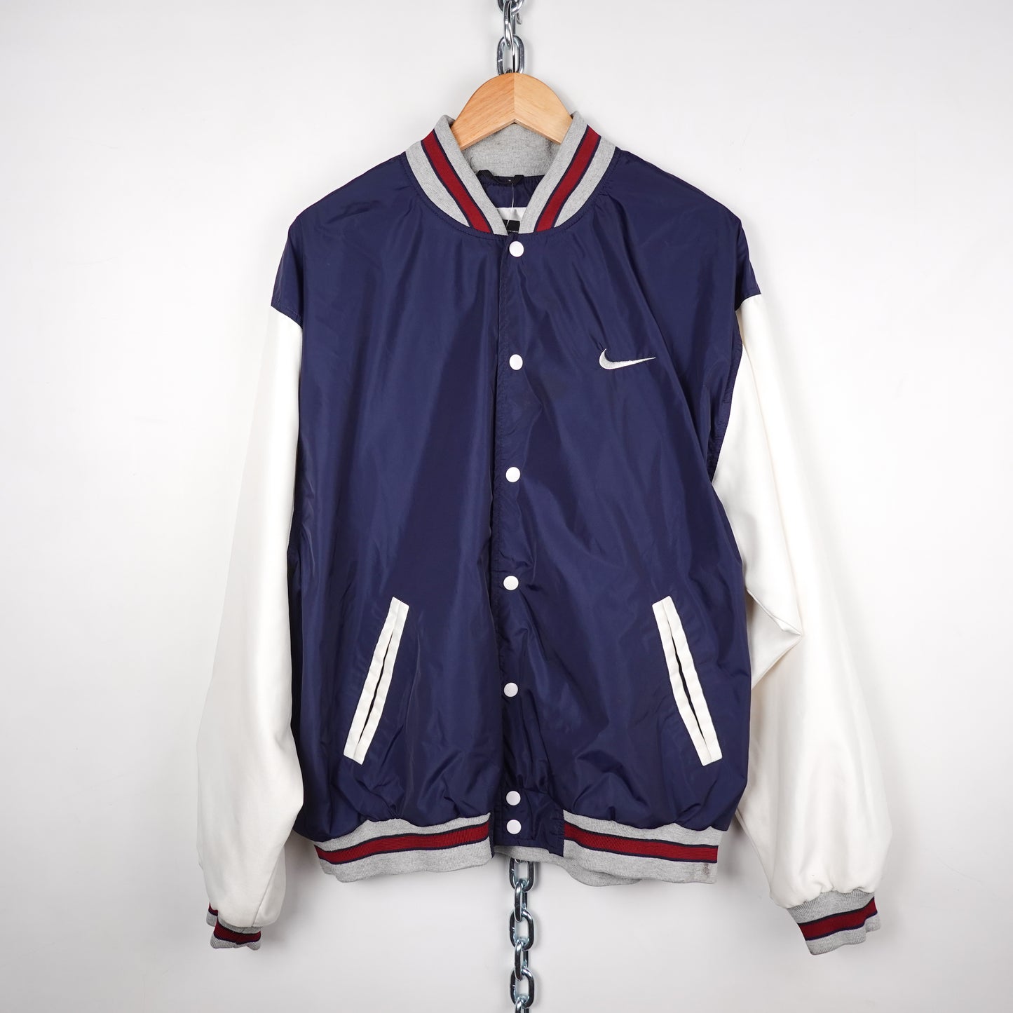 1990s Nike Varsity Windbreaker - Size XL