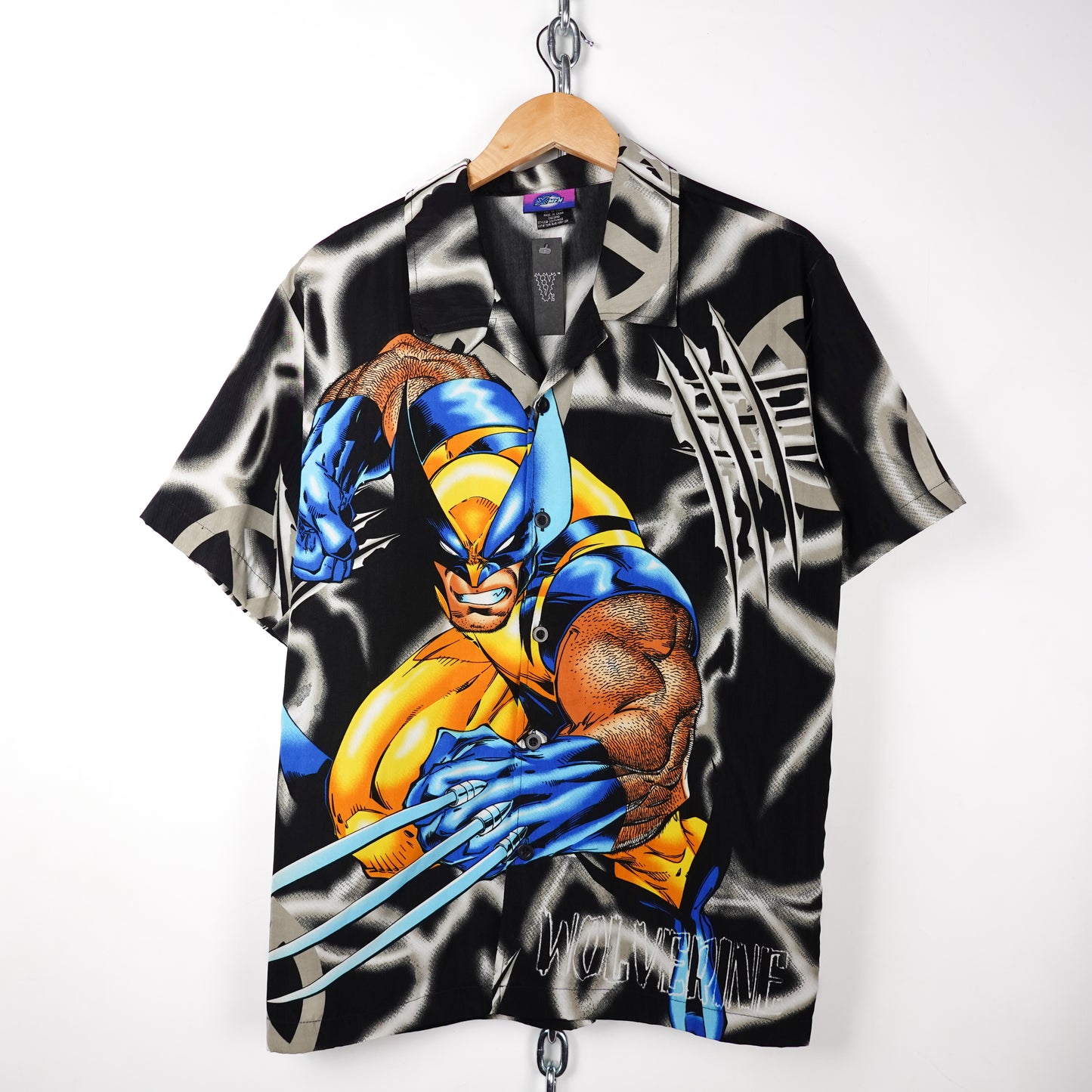 2002 X-Men Wolverine Button Up - Size M