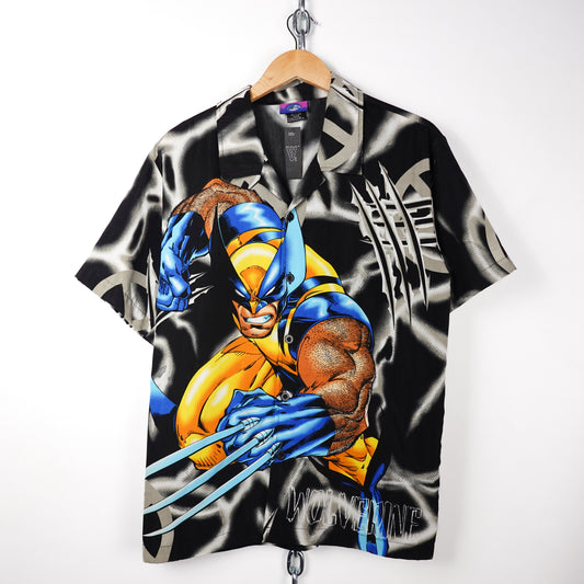 2002 X-Men Wolverine Button Up - Size M