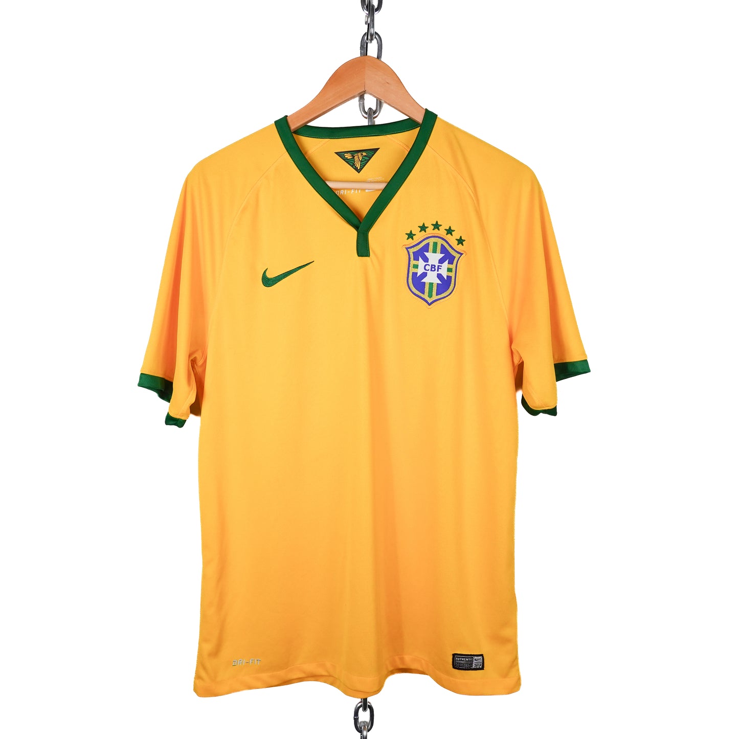 2014 Nike Brazil Dri-Fit Jersey - Size L
