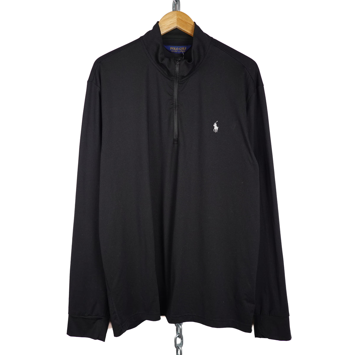 Polo RL Golf Black 1/4 Zip Sweater - Size XXL