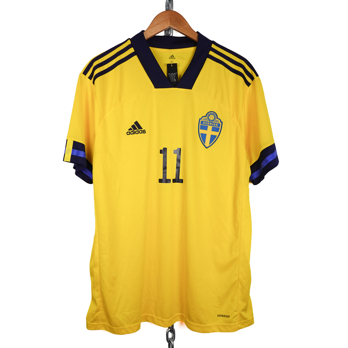 2020/21  Zlatan Ibrahimovic Sweden Home Jersey - Size XL