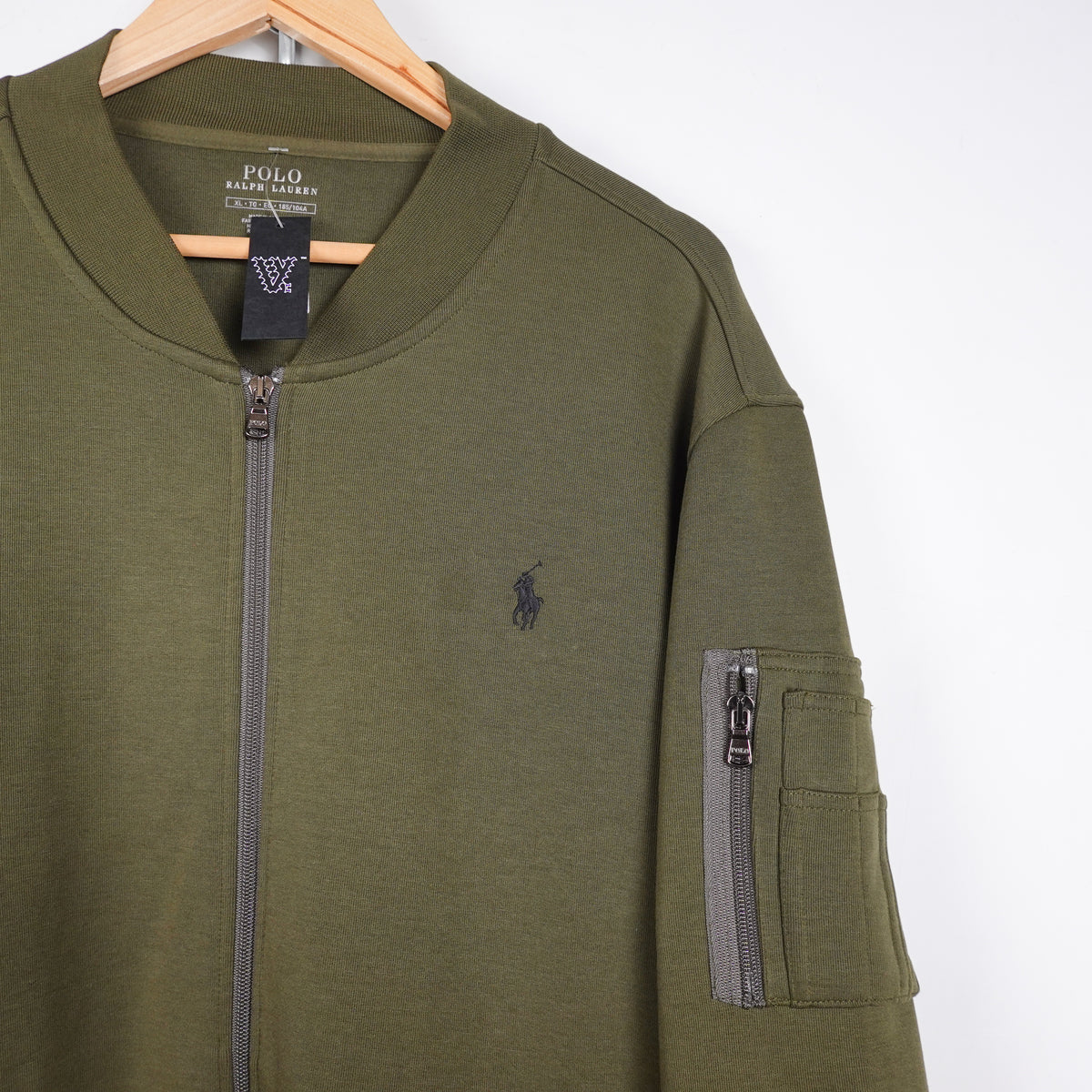 Polo RL Green Light Bomber Sweater - Size XL