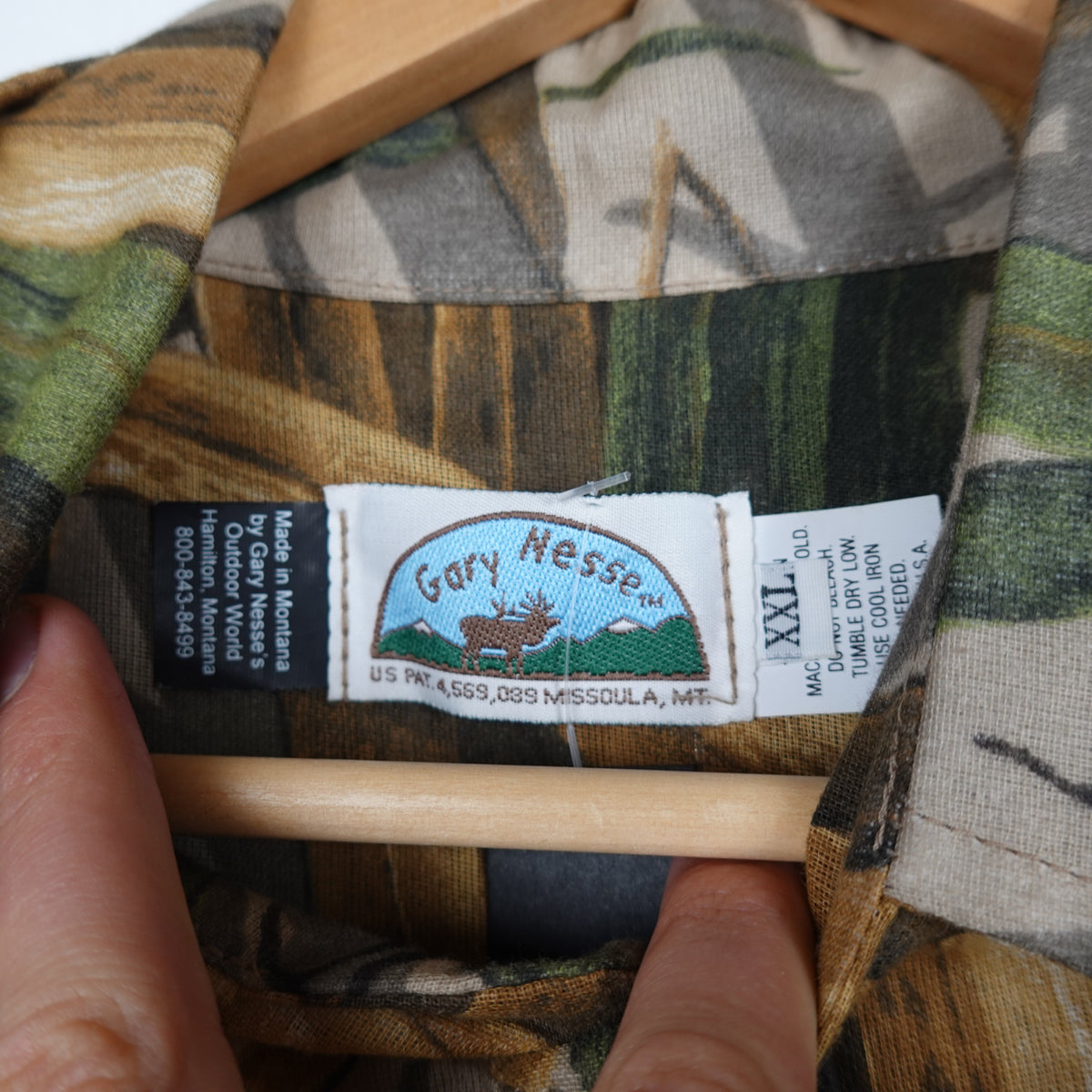 1990s Field Camo Button Up Shirt - Size XXL