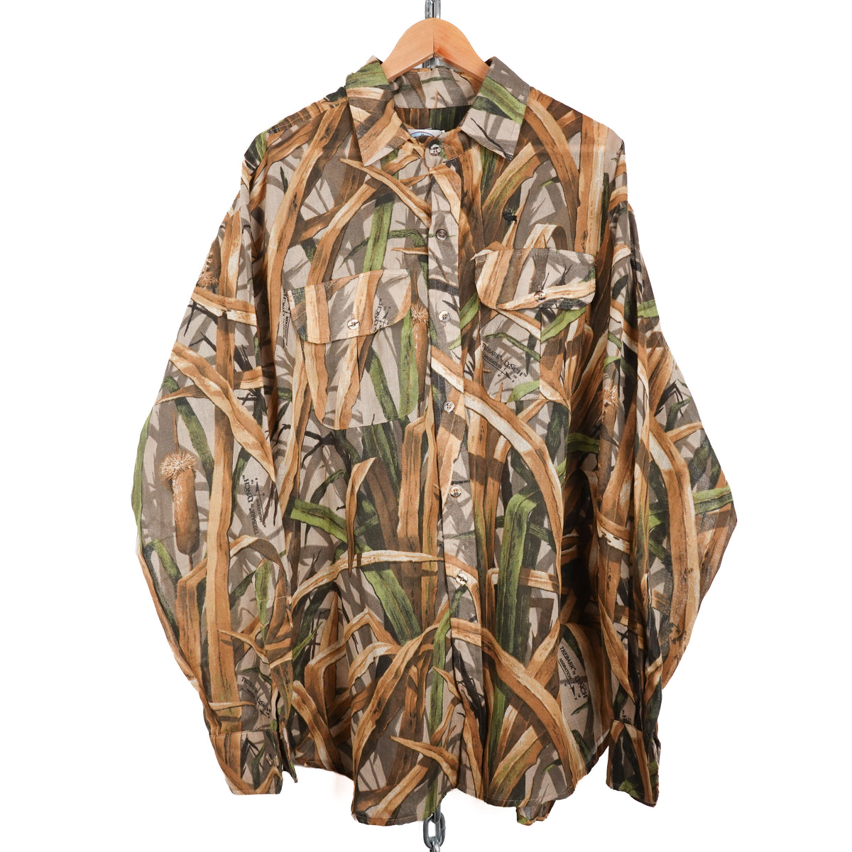 1990s Field Camo Button Up Shirt - Size XXL