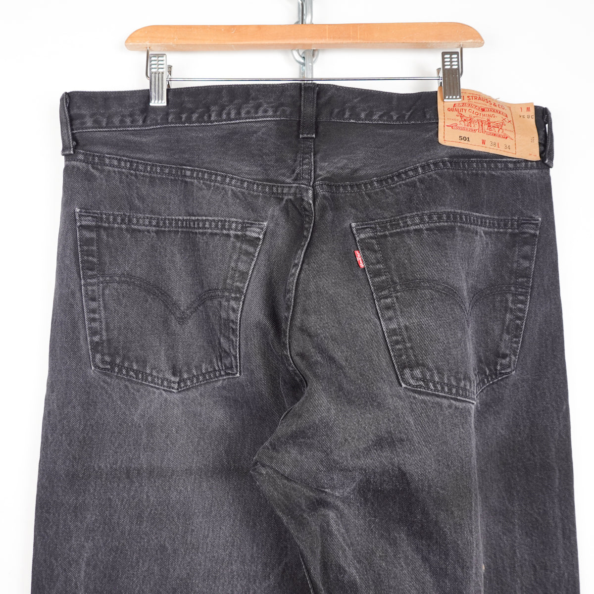 Vintage Levi's 501 Black Denim - Size 38