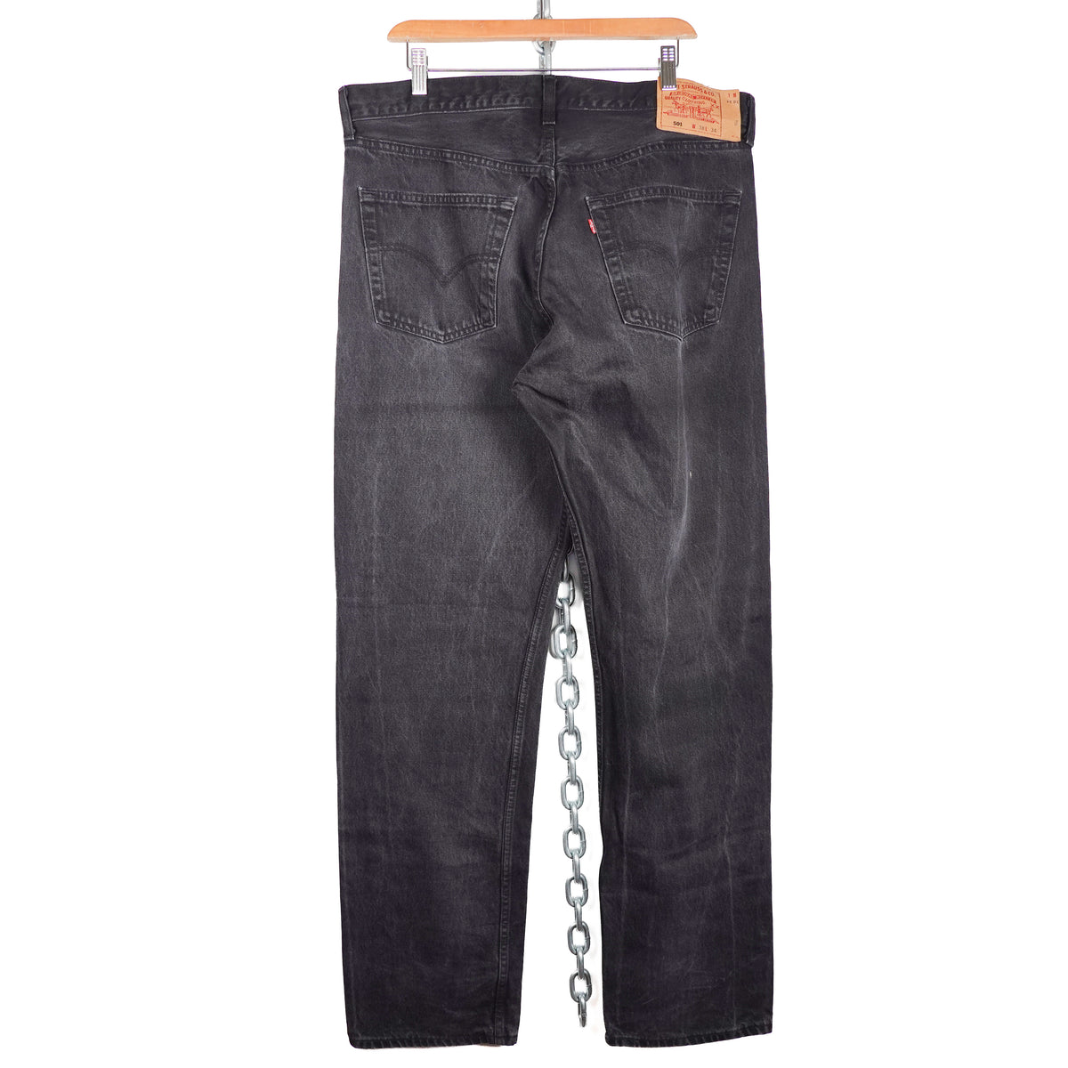 Vintage Levi's 501 Black Denim - Size 38