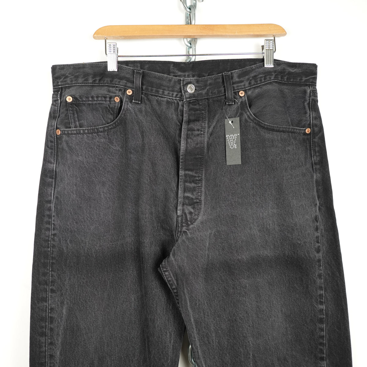 Vintage Levi's 501 Black Denim - Size 38