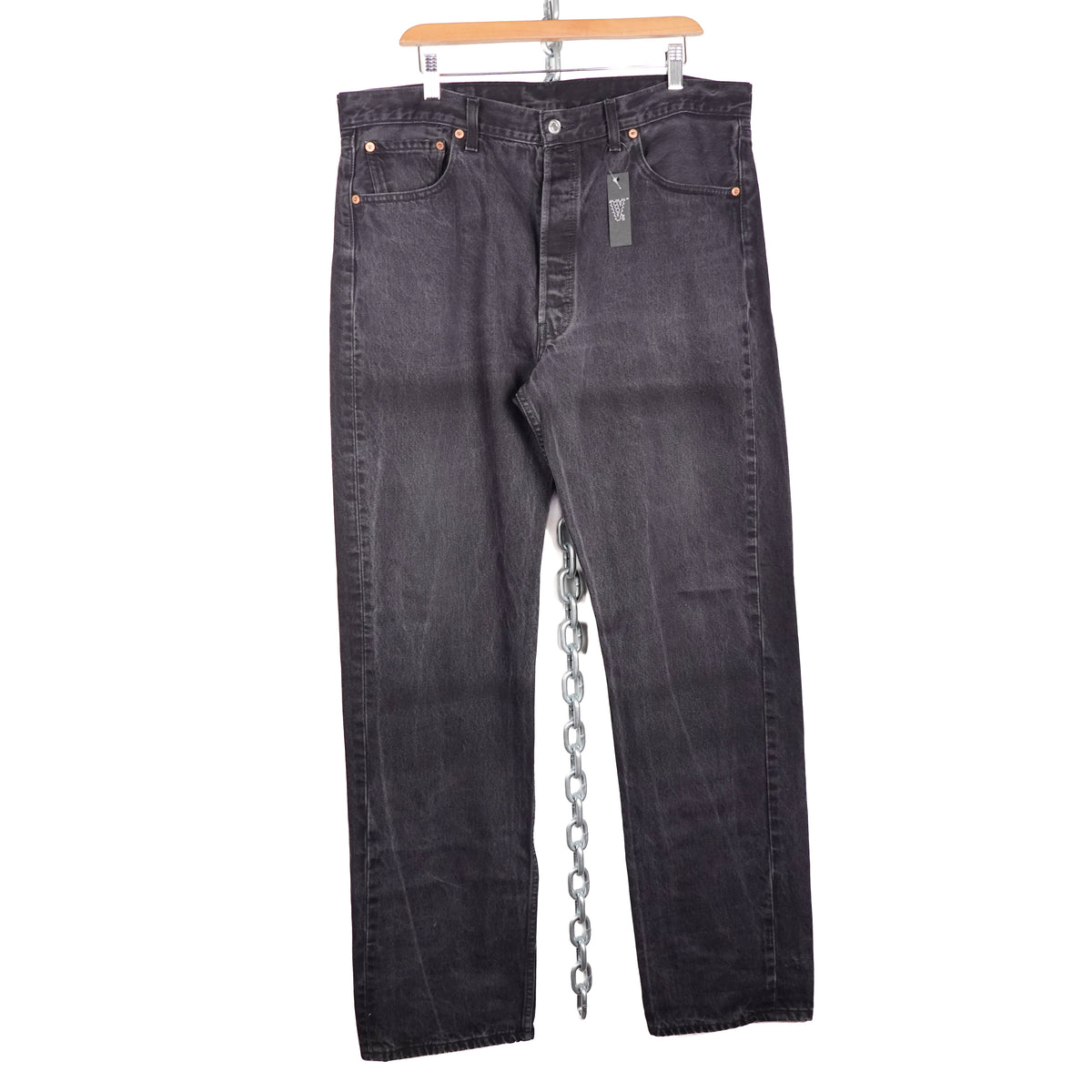Vintage Levi's 501 Black Denim - Size 38