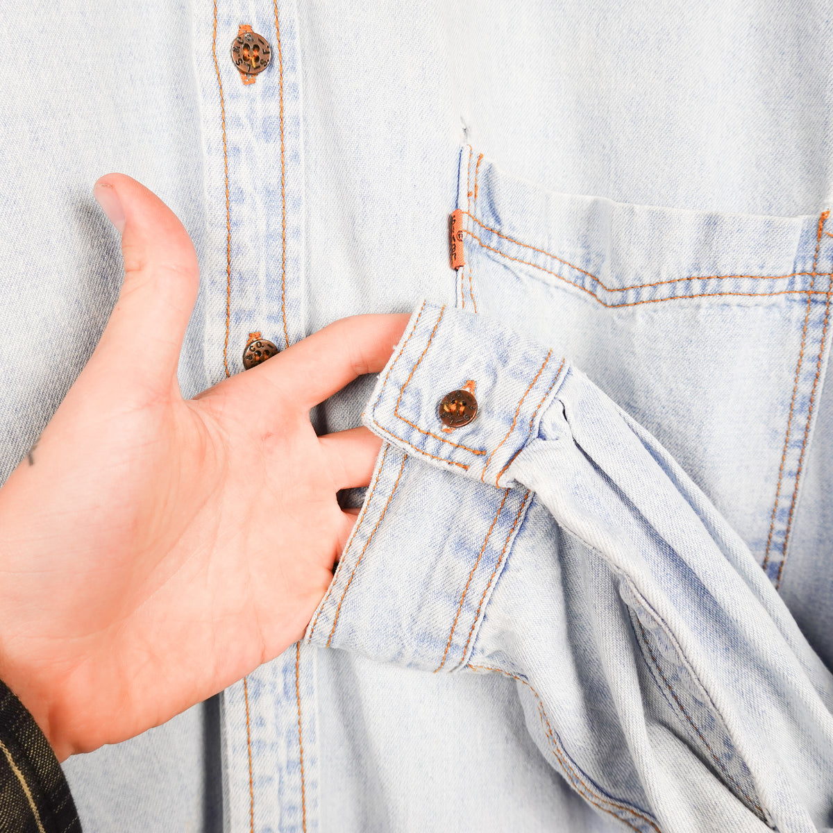 Vintage Levi's OJ Tab Denim Button Up - Size XL