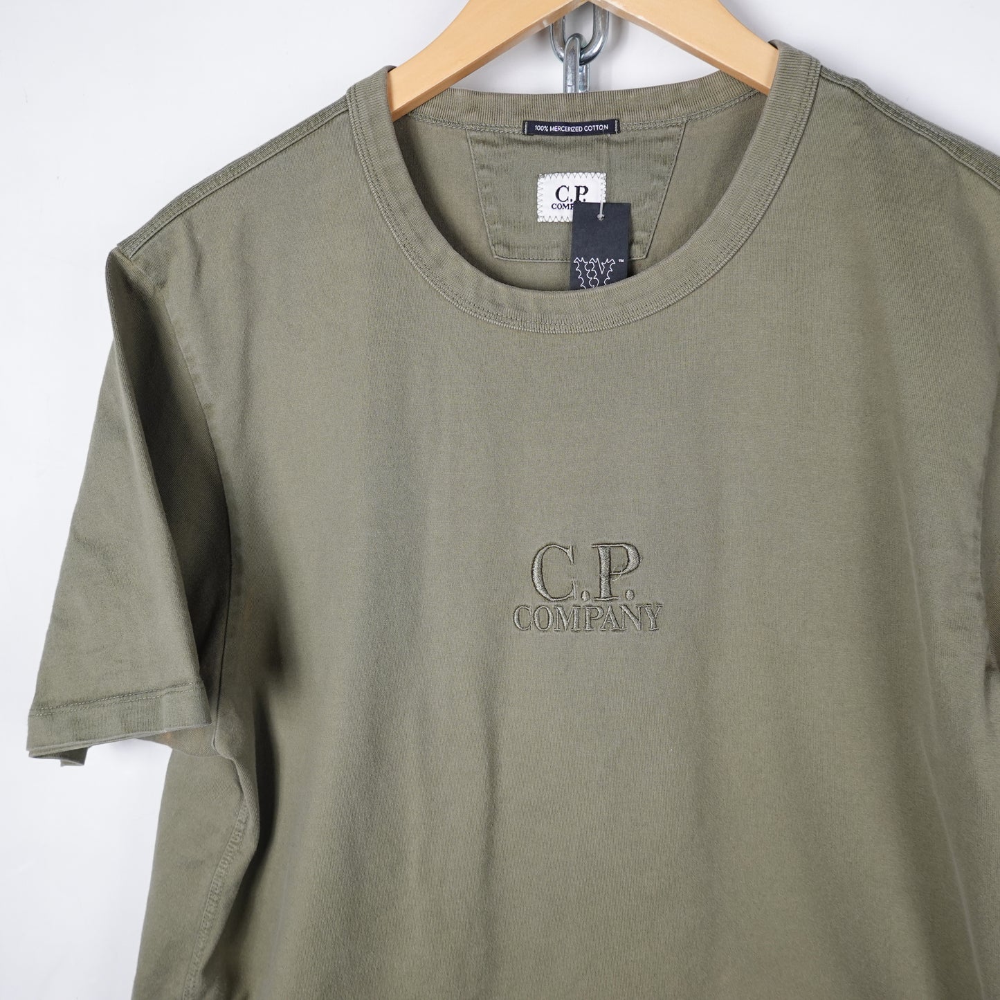 C.P. Company Green Logo Tee - Size XL