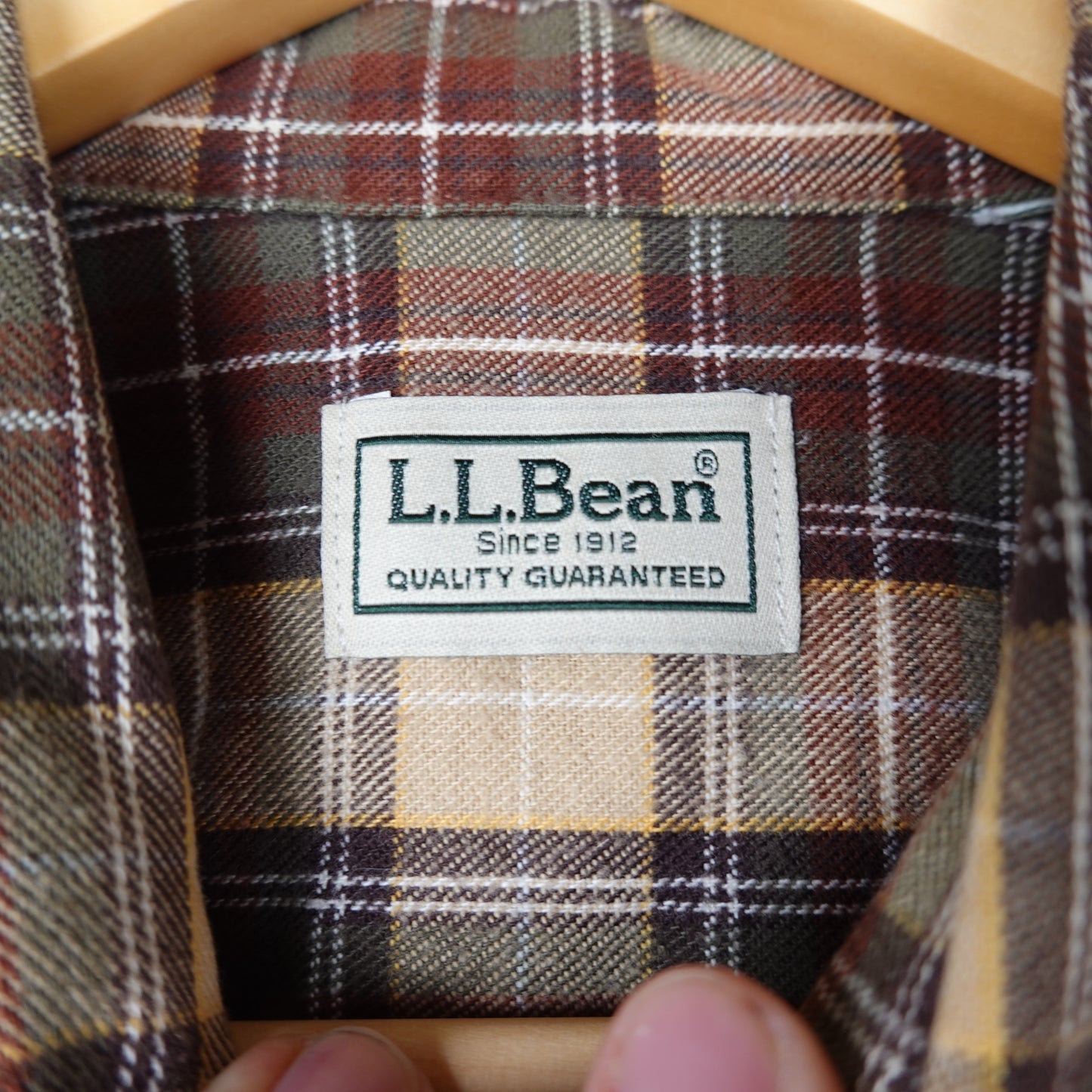 L.L. Bean Plaid Cropped Button Up Shirt - Size XL