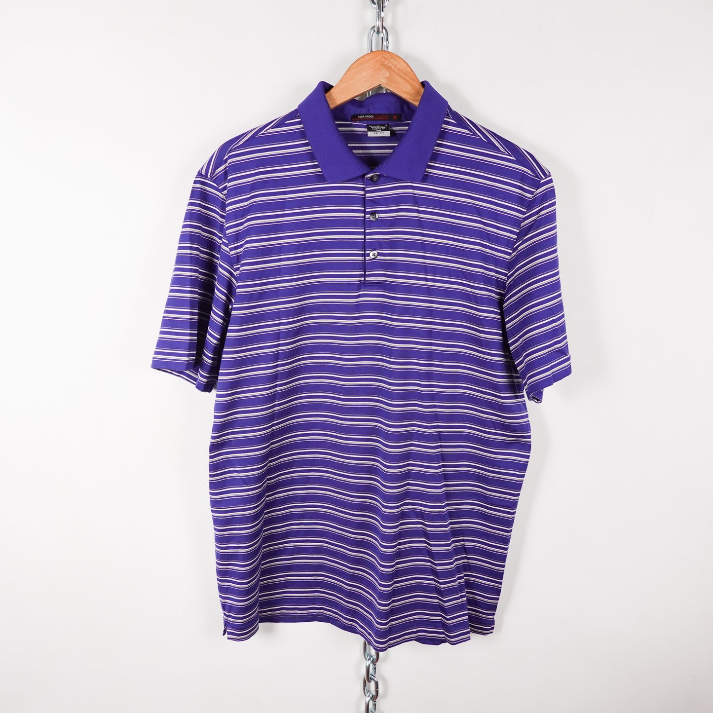 Nike Tiger Woods Blue Polo - Size L Front Photo
