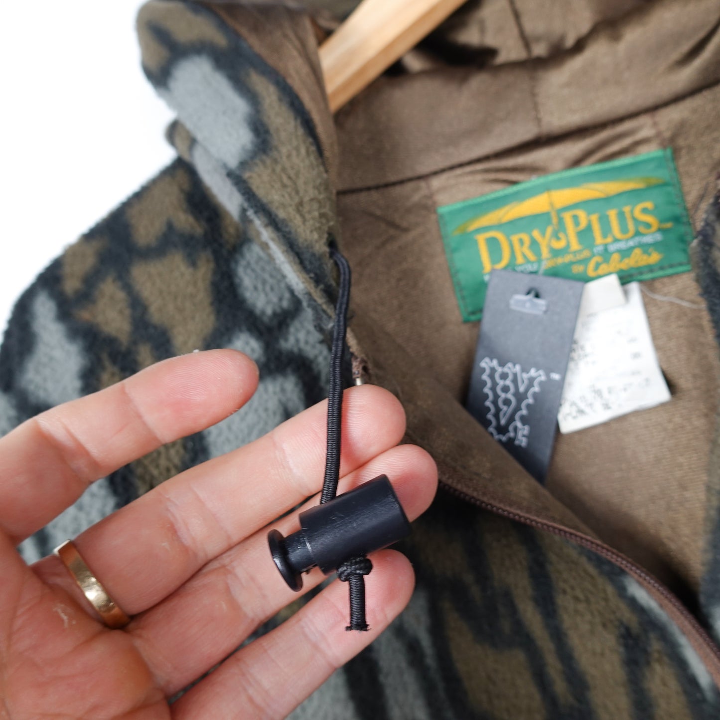 Vintage Treebark Fleece Hoodie - Size XL