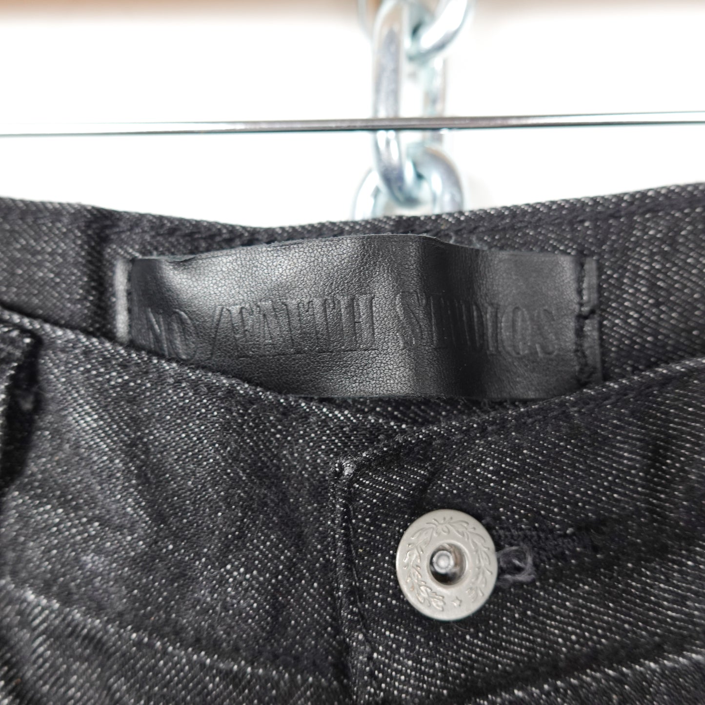 No Faith Studios Black Denim Pant - Size 32