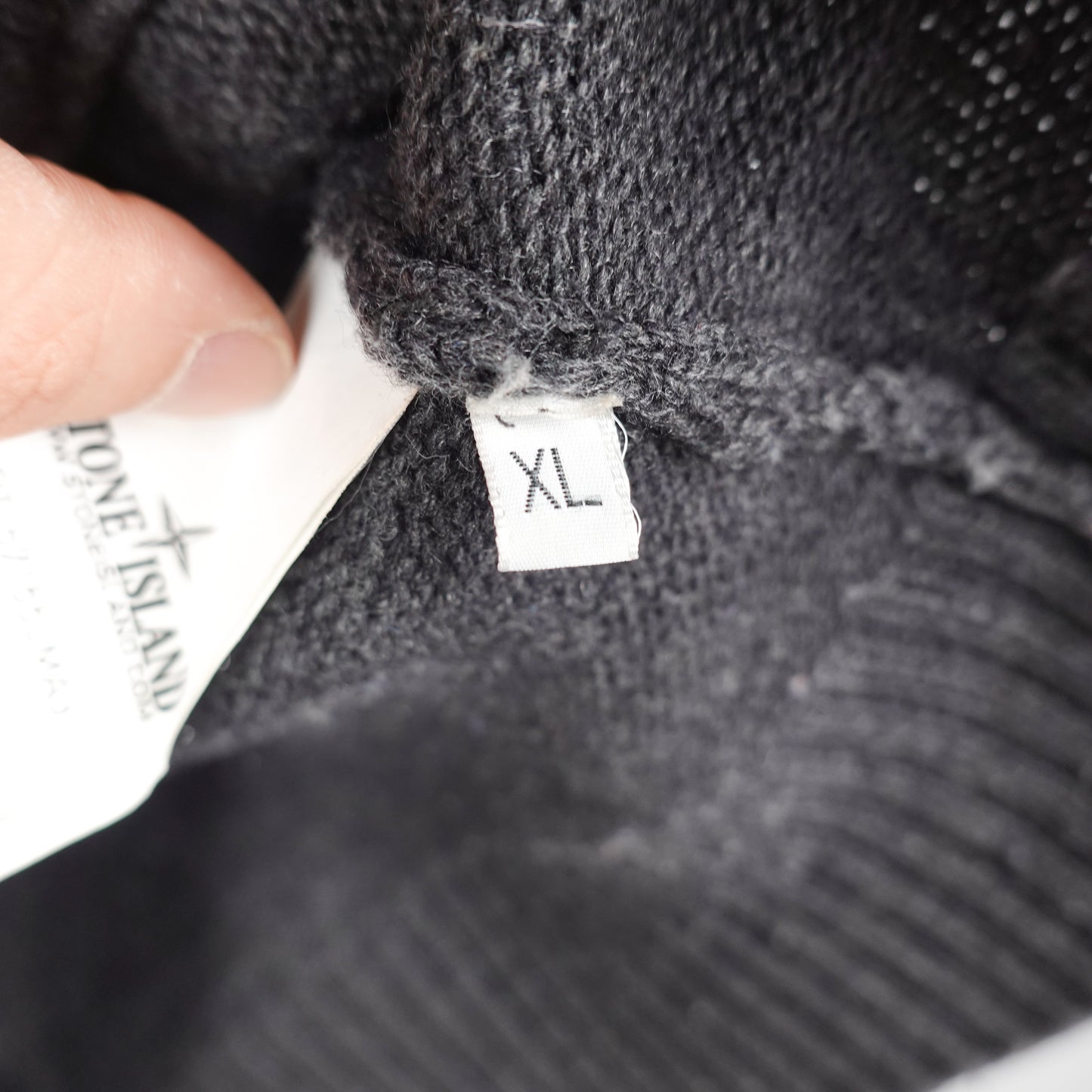 Stone Island Wool Hooded Knit Zip Up - Size L