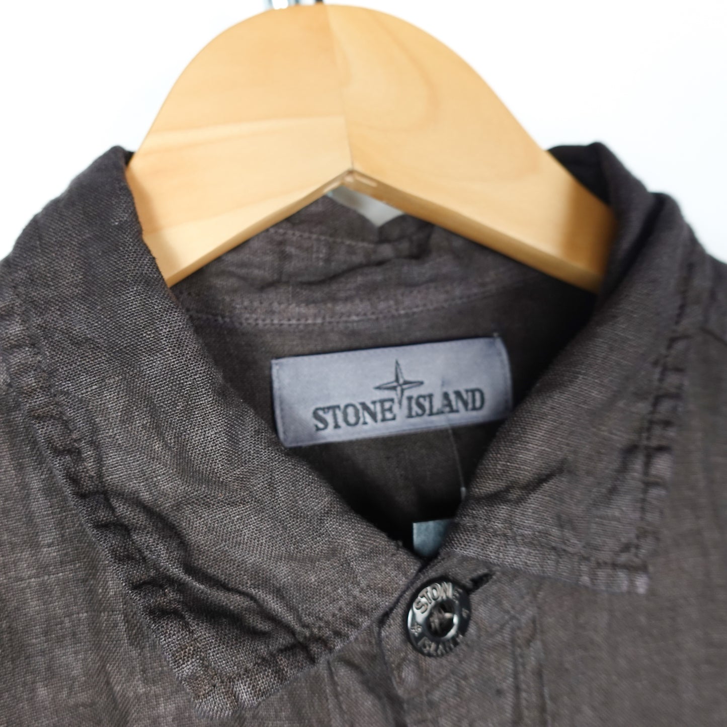 Stone Island Dyed Linen Button Up - Size M