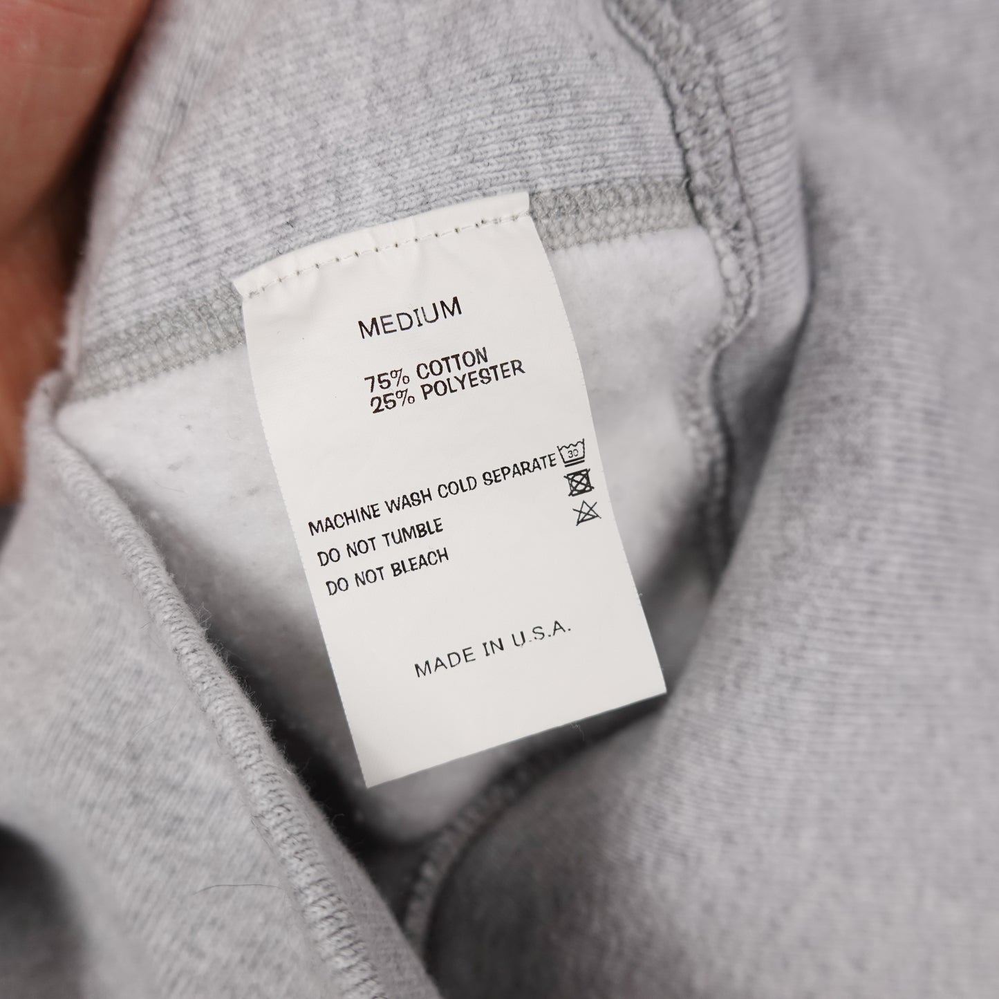 Camber Blank Grey Hoodie - Size L