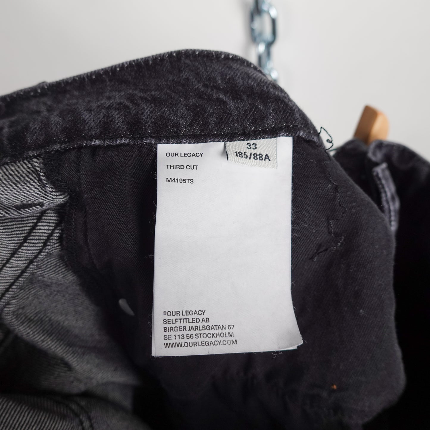 Our Legacy Third Cut Denim - Size 34