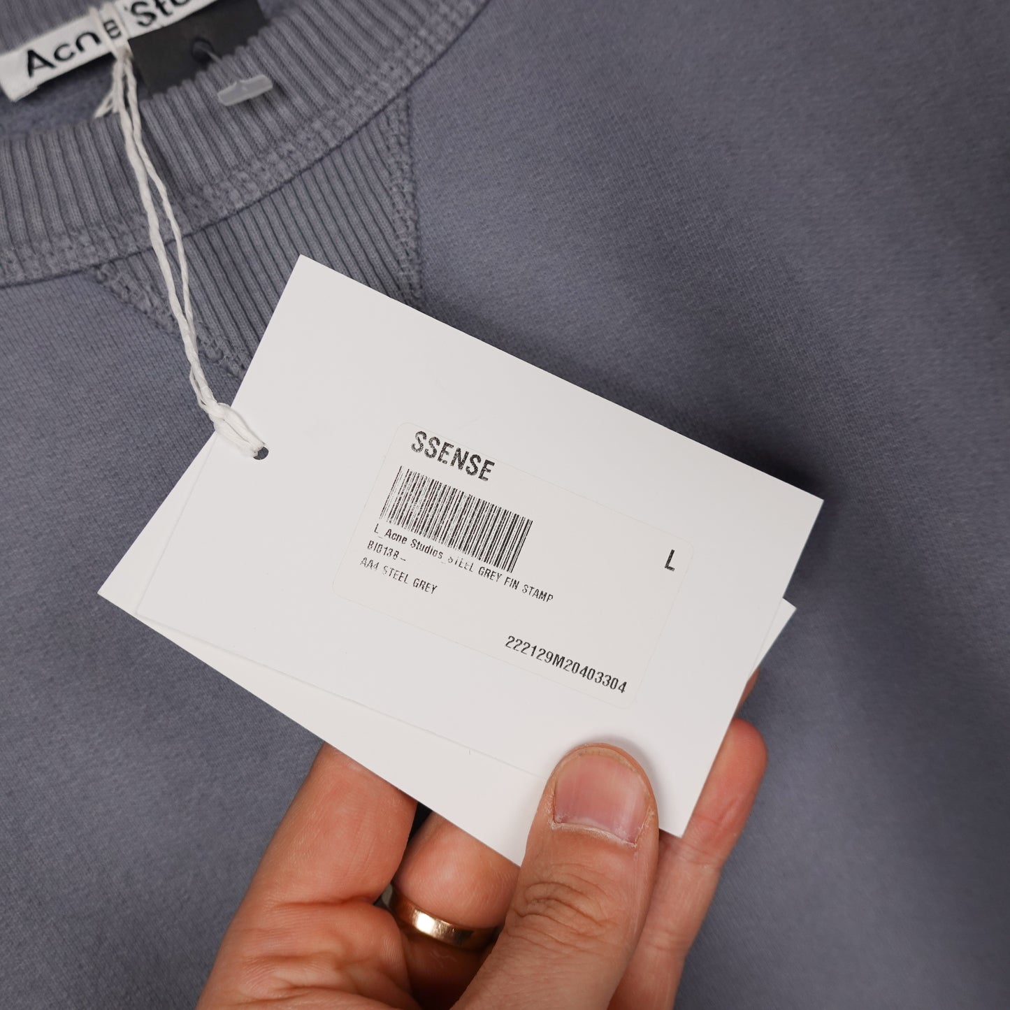 Acne Studios Stamp Logo Crewneck - Size L