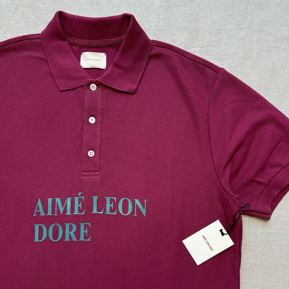 Amiè Leon Dore Maroon Polo