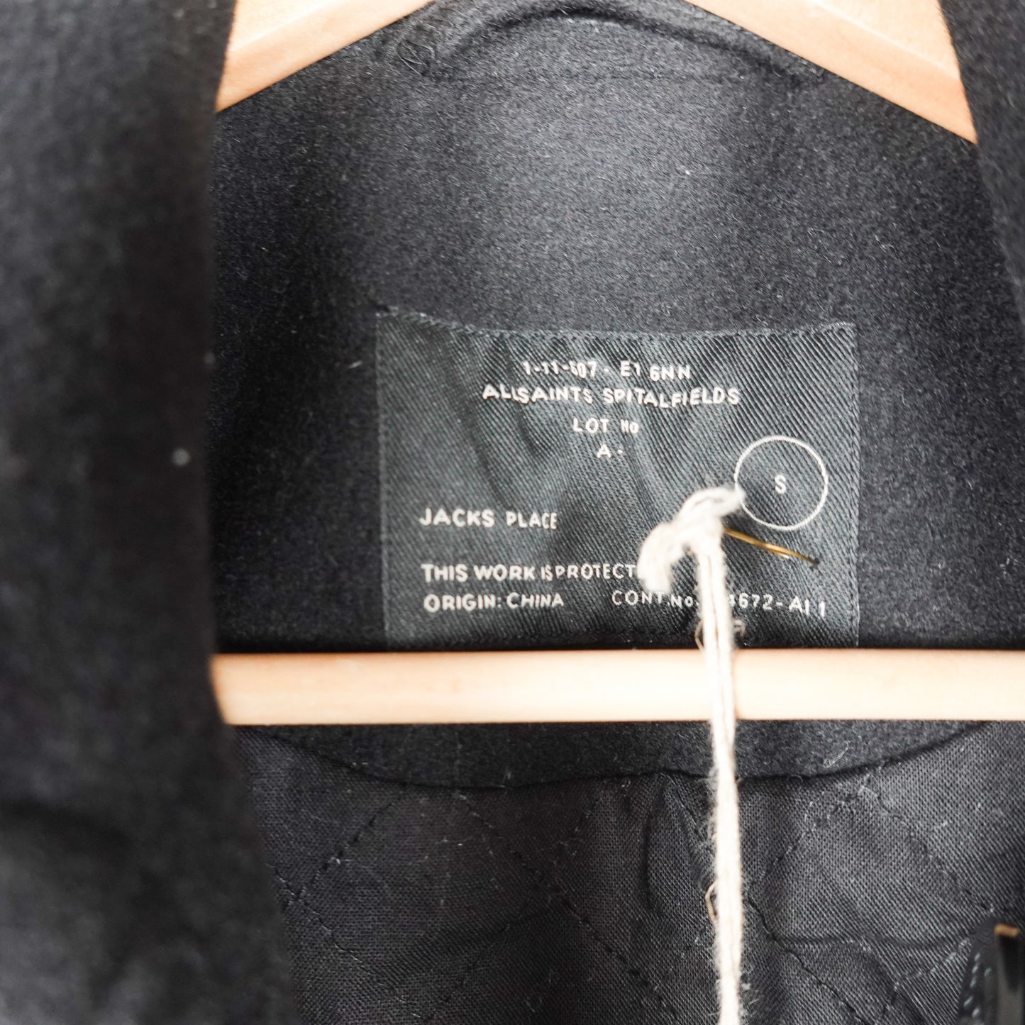 All Saints Komatsu Pea Coat - Size S