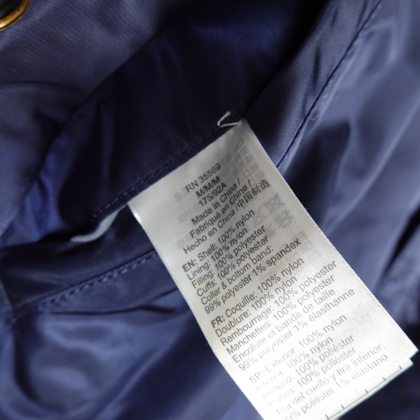 Alpha Industries Navy Reversible Bomber Jacket - Size M