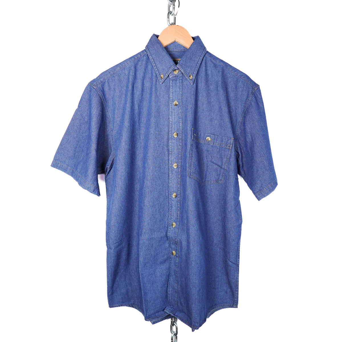 Vintage Amber SS Denim Button Up - Size L