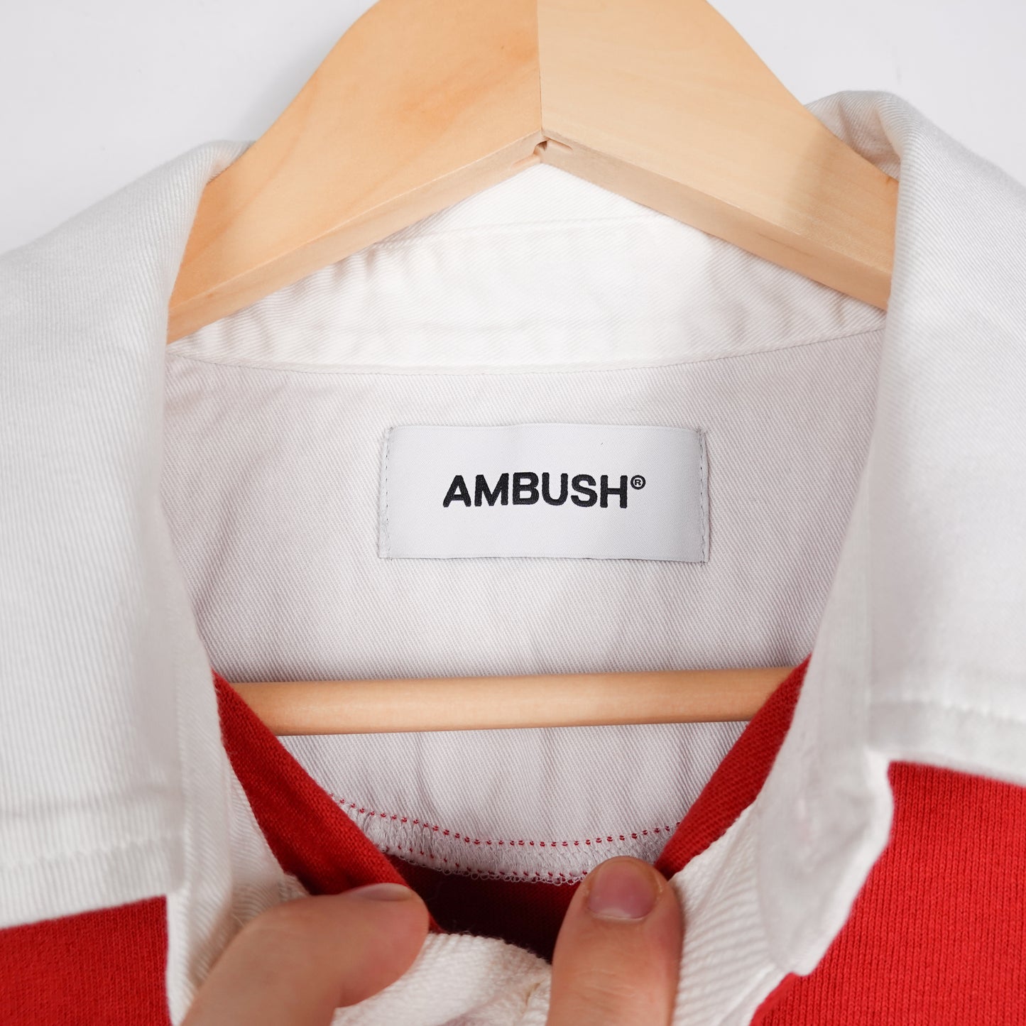 Ambush Panelled Rugby Polo Shirt - Size L
