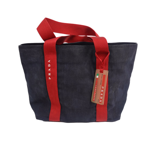Vintage Prada Sport Canvas Tote Bag
