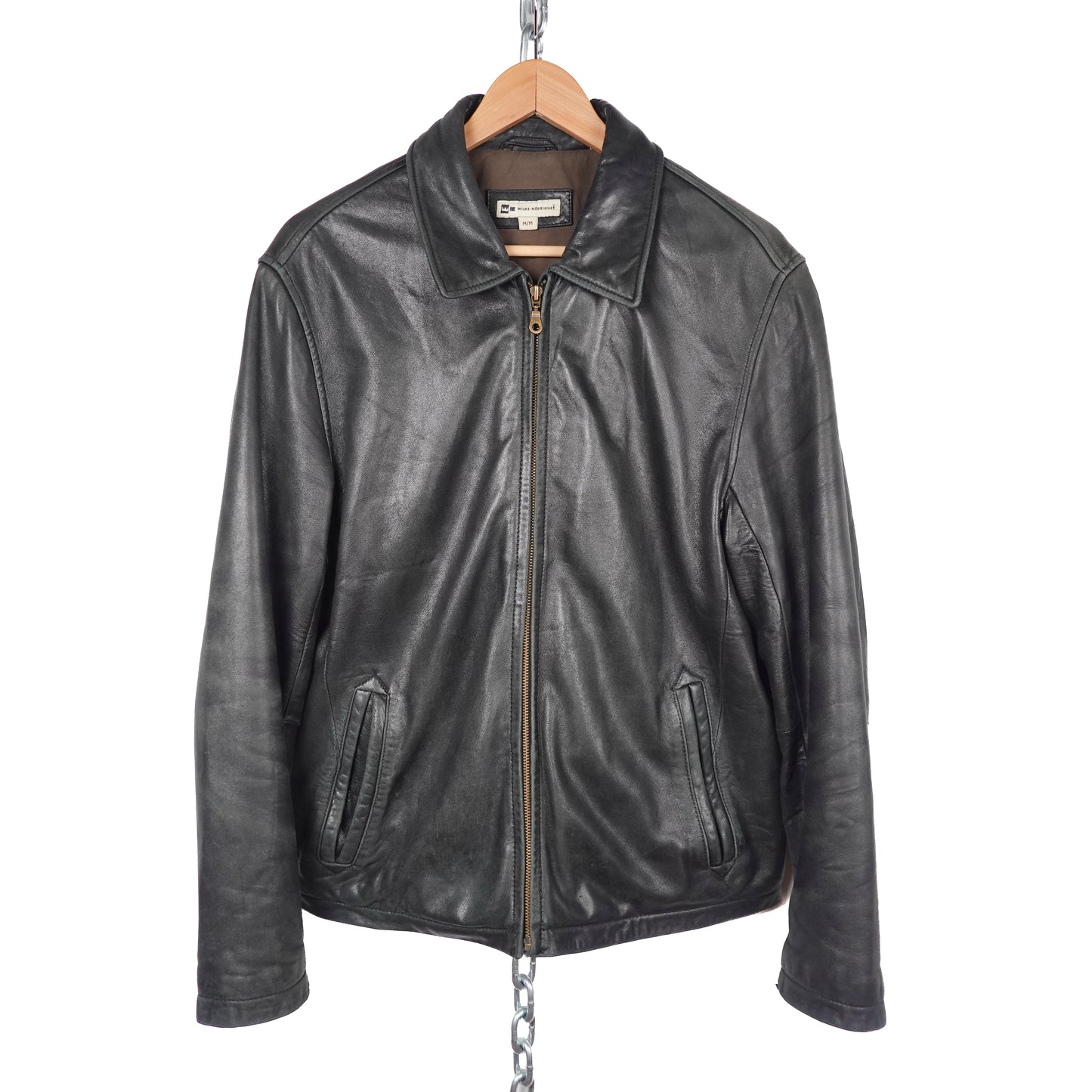Vintage Lamb Leather Jacket- Size M