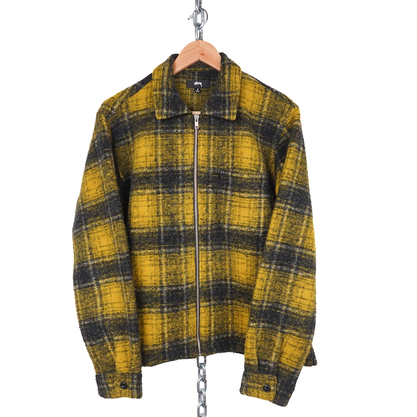 Stussy Plaid Wool Jacket - Size S