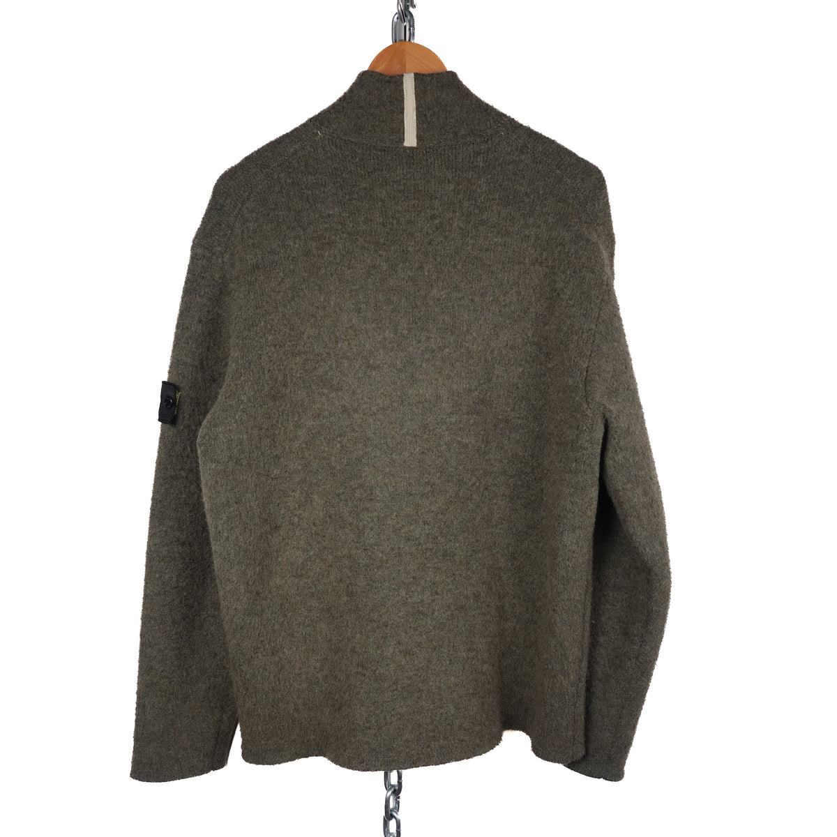 AW21 Stone Island Shadow Project Mohair Knit 1/4 Zip - Size L