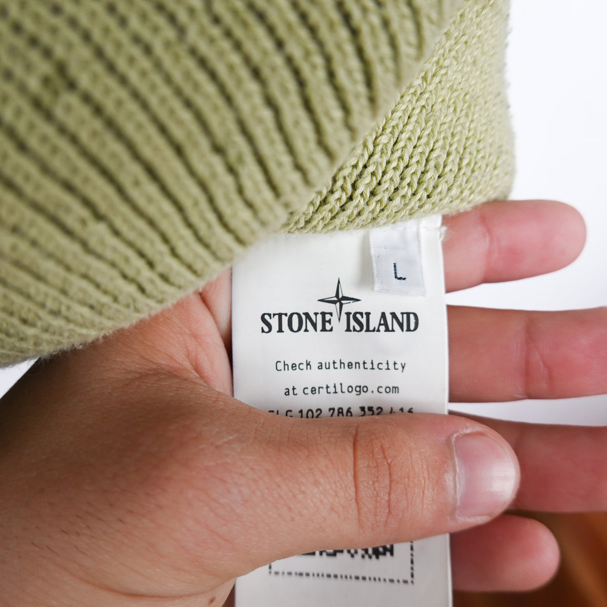 AW21 Stone Island Shadow Project Mohair Knit 1/4 Zip - Size L