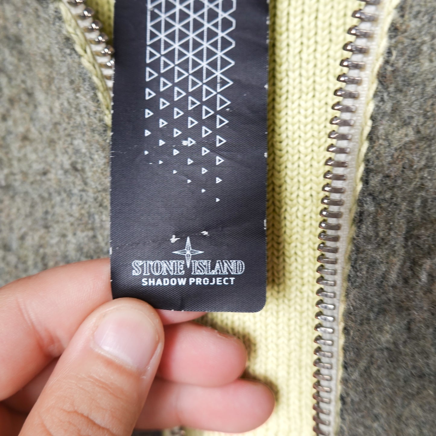 AW21 Stone Island Shadow Project Mohair Knit 1/4 Zip - Size L