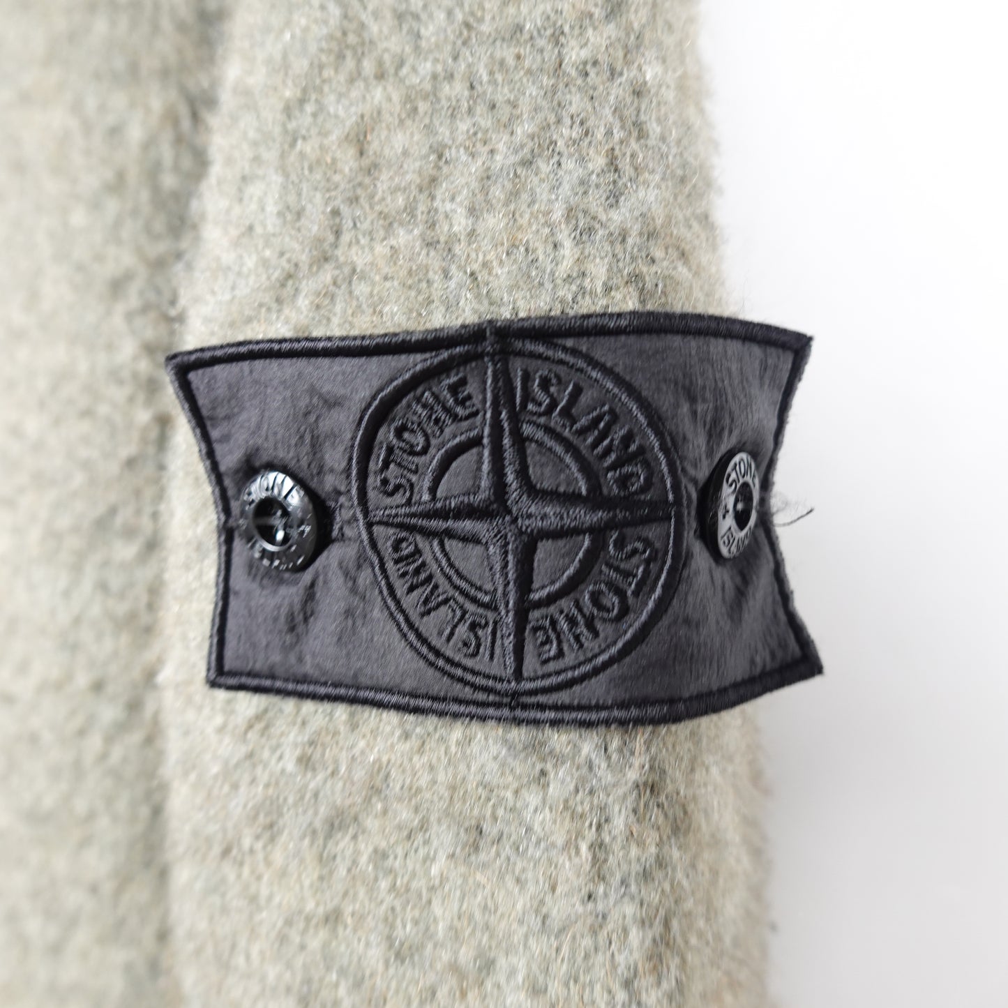 AW21 Stone Island Shadow Project Mohair Knit 1/4 Zip - Size L