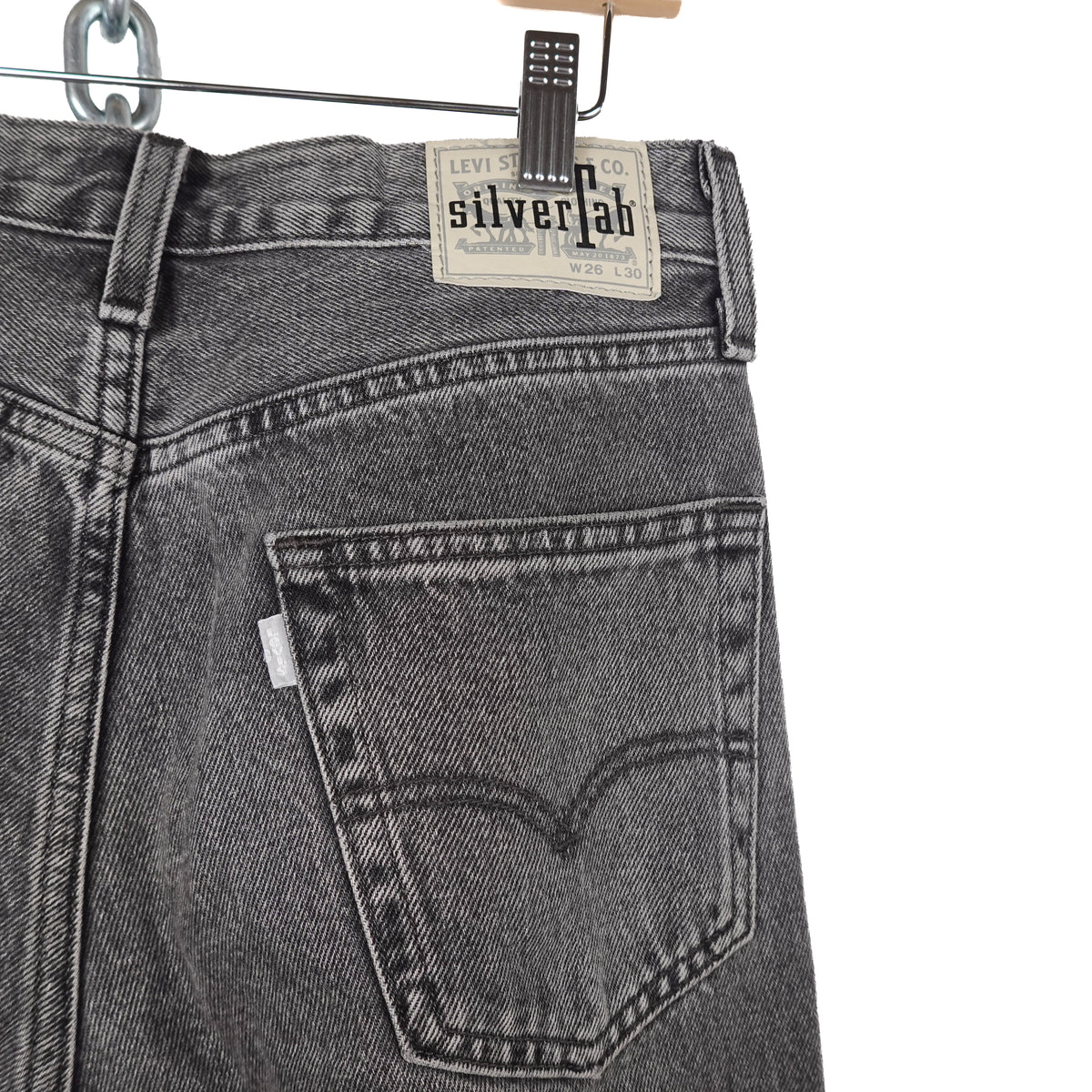 Levis Silver Tab Loose Black Jeans - Size 29