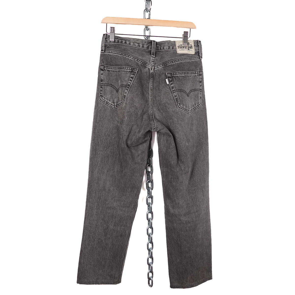 Levis Silver Tab Loose Black Jeans - Size 29