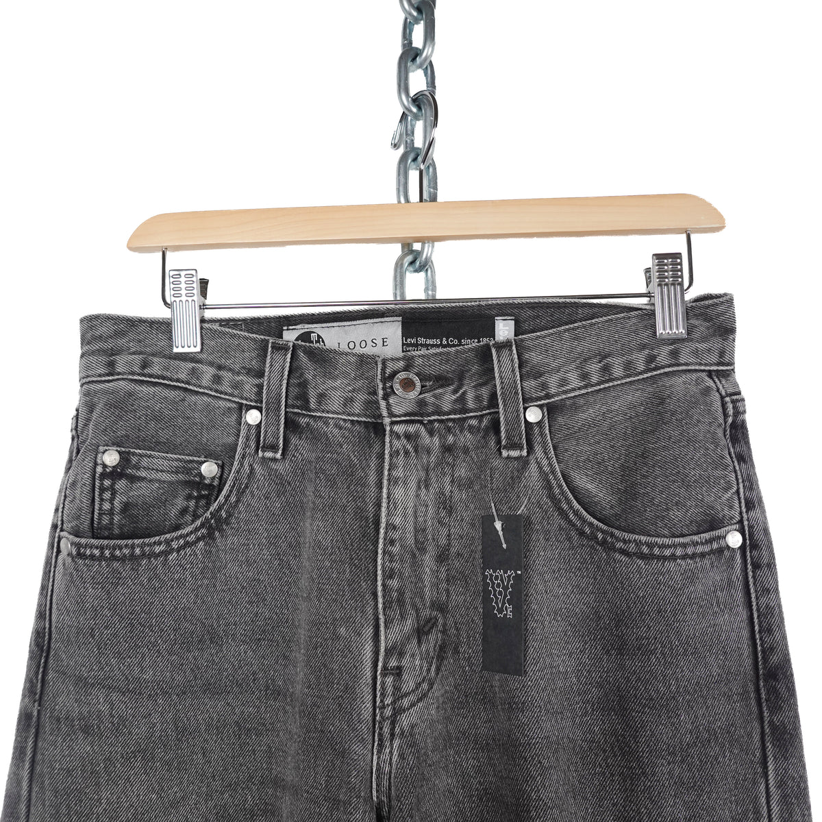 Levis Silver Tab Loose Black Jeans - Size 29