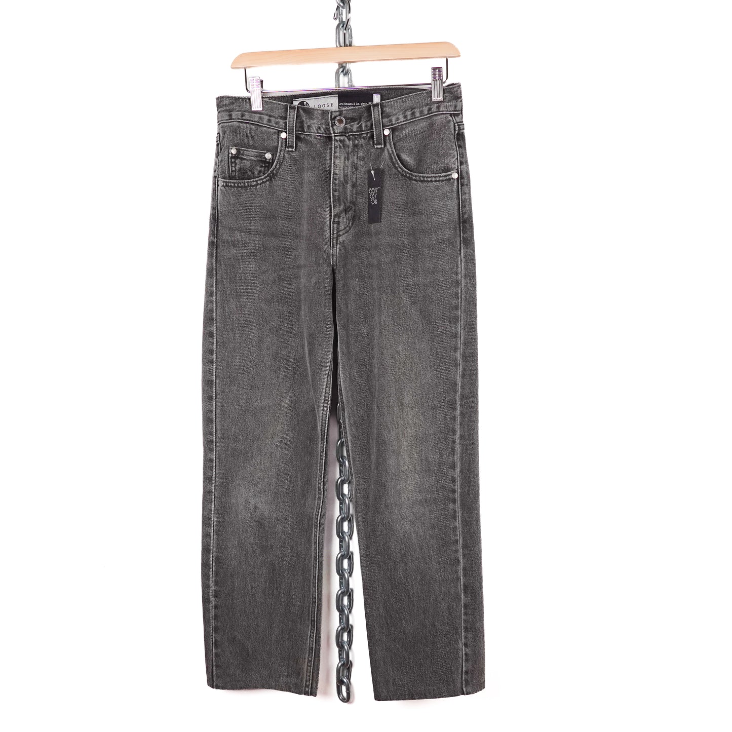 Levis Silver Tab Loose Black Jeans - Size 29